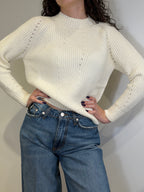 Maglia Girocollo con Micro Paillettes