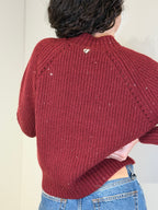 Maglia Girocollo con Micro Paillettes