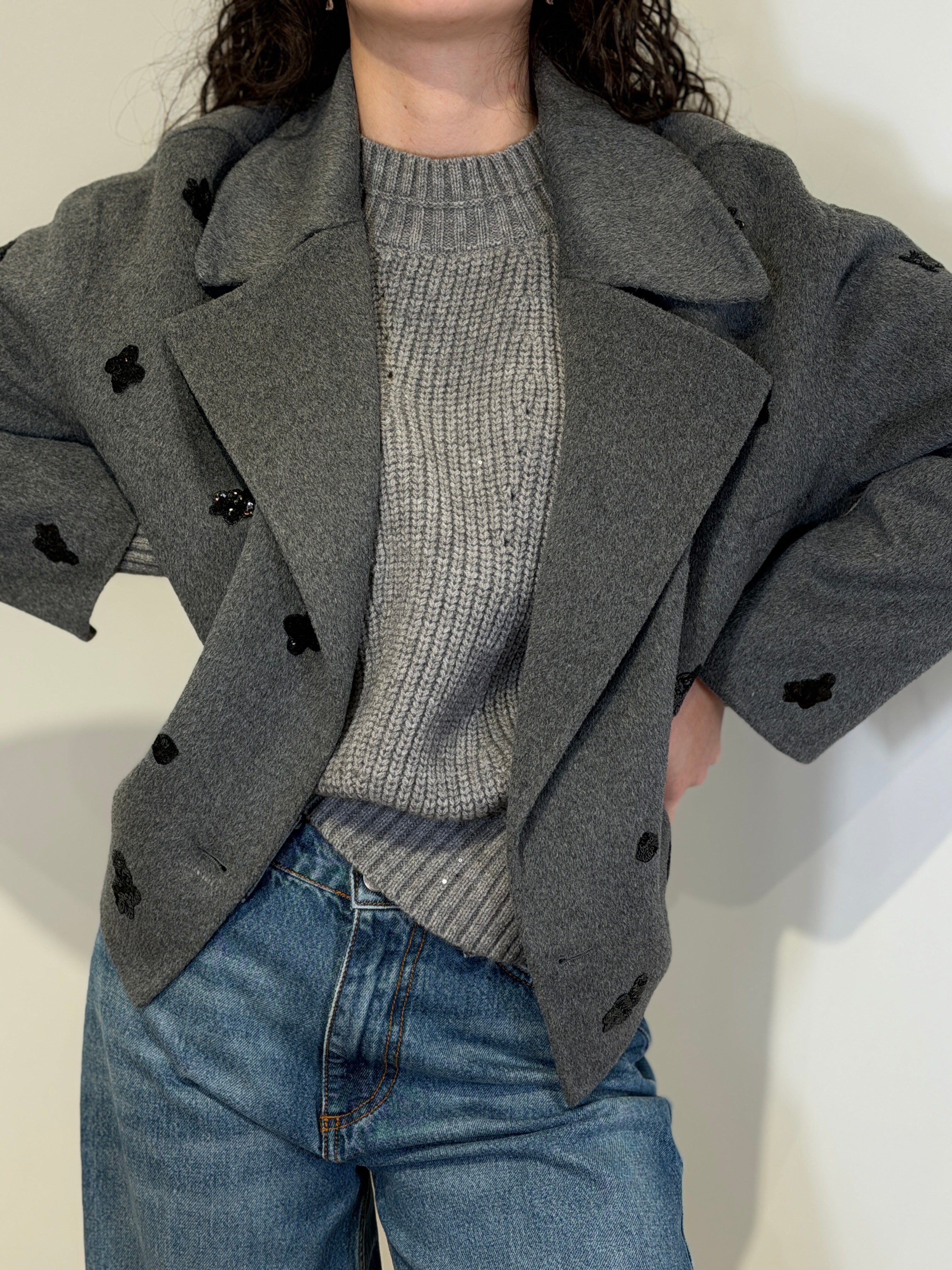 Cappotto Con Applicazioni