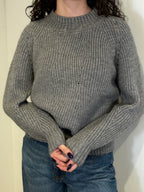 Maglia Girocollo con Micro Paillettes