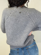 Maglia Girocollo con Micro Paillettes