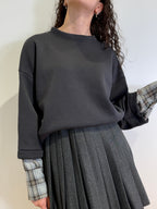 Felpa Girocollo con Polsino