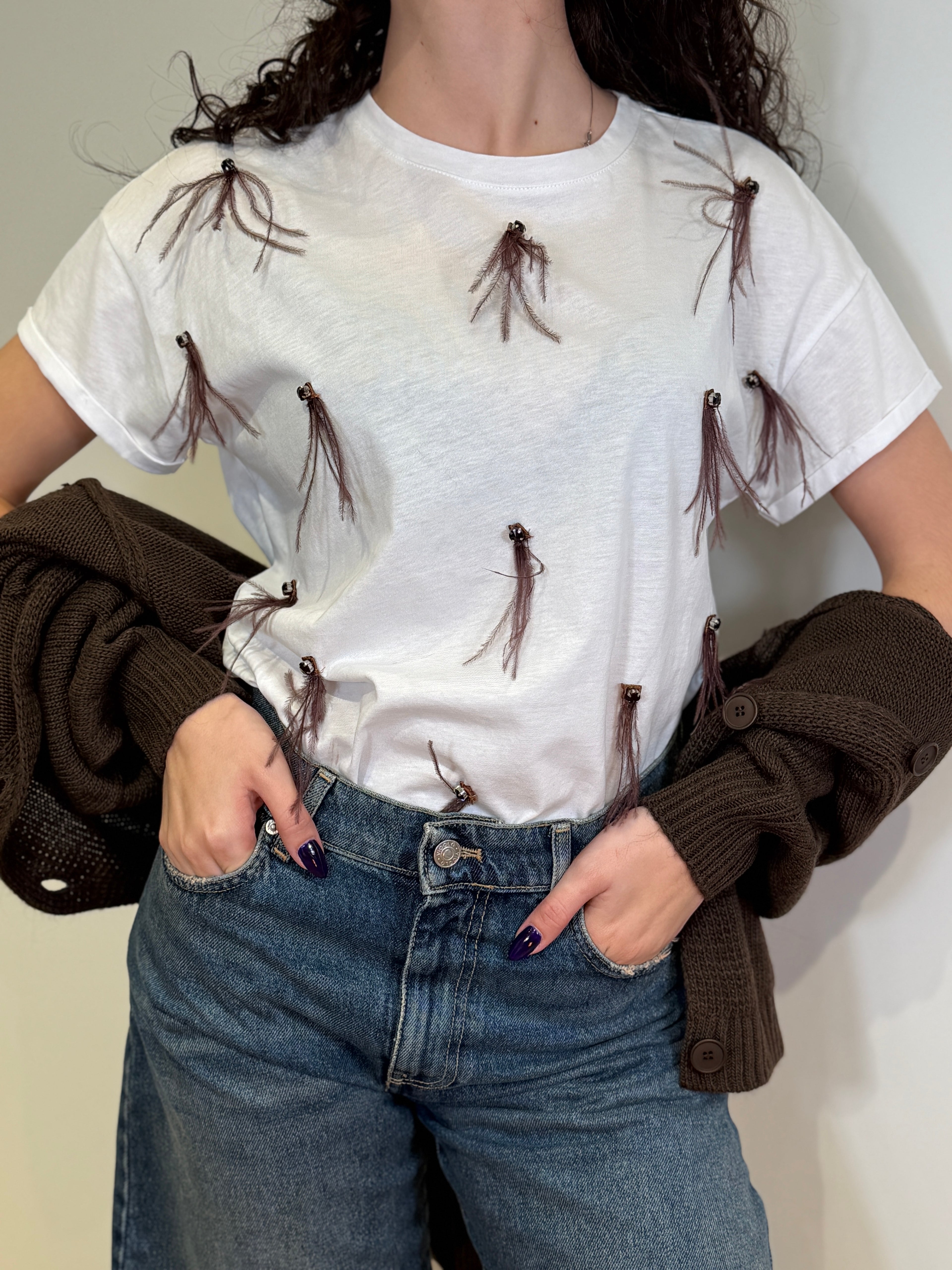 T-shirt con Applicazioni