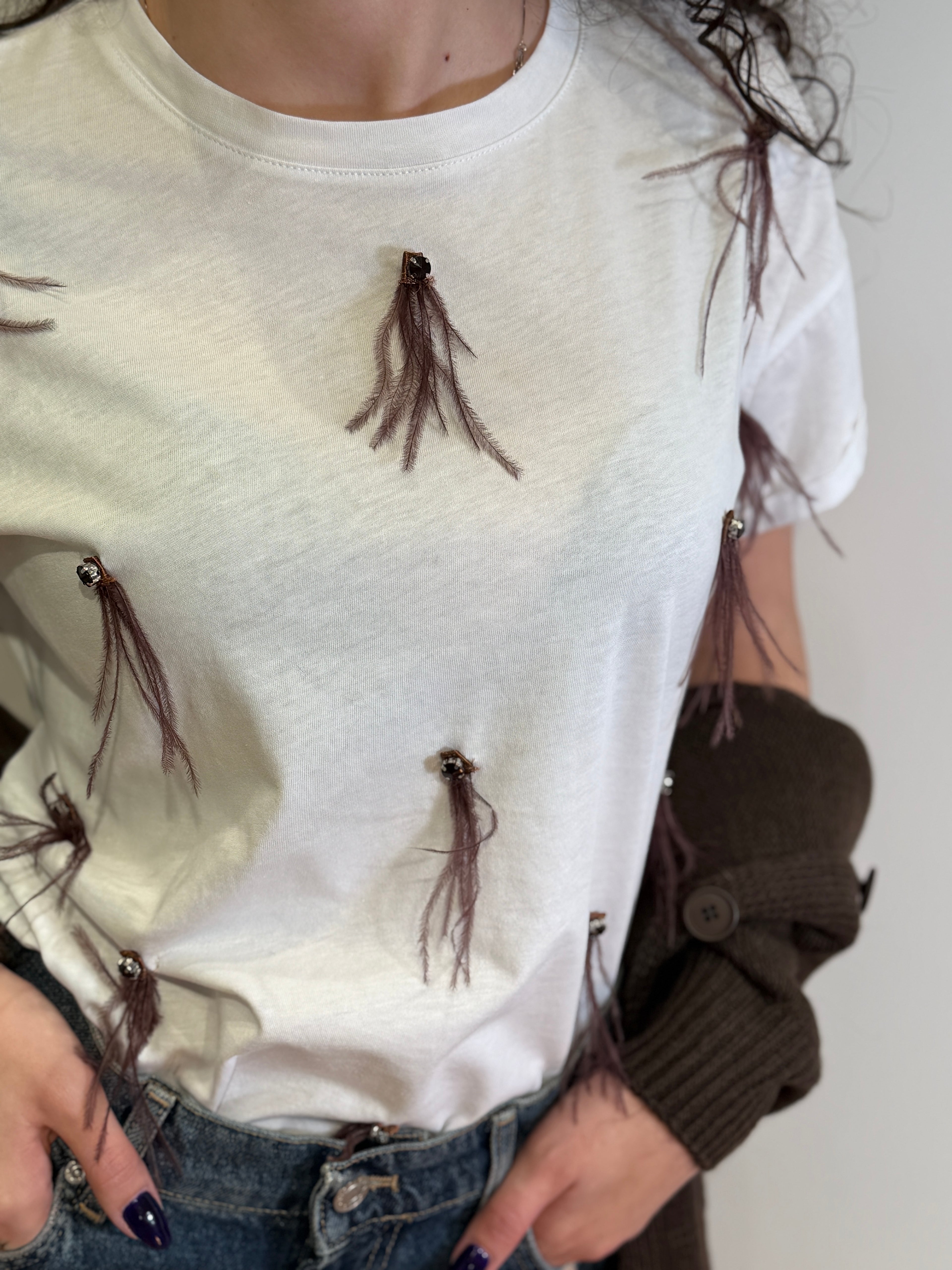 T-shirt con Applicazioni