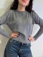 Maglia Girocollo con Applicazioni