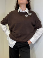 Maglia Oversize con Applicazioni