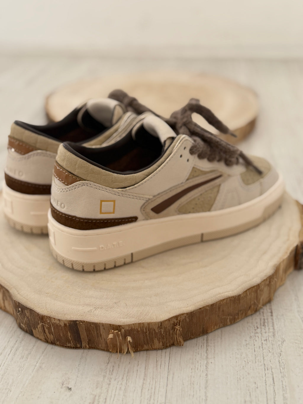 Sneaker DATE Torneo Cocco Beige