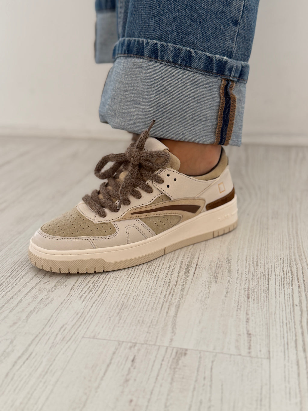 Sneaker DATE Torneo Cocco Beige