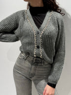 Cardigan con Strass