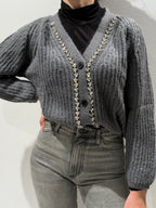 Cardigan con Strass