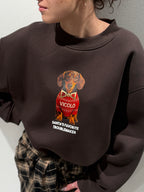 Felpa stampa Cagnolini