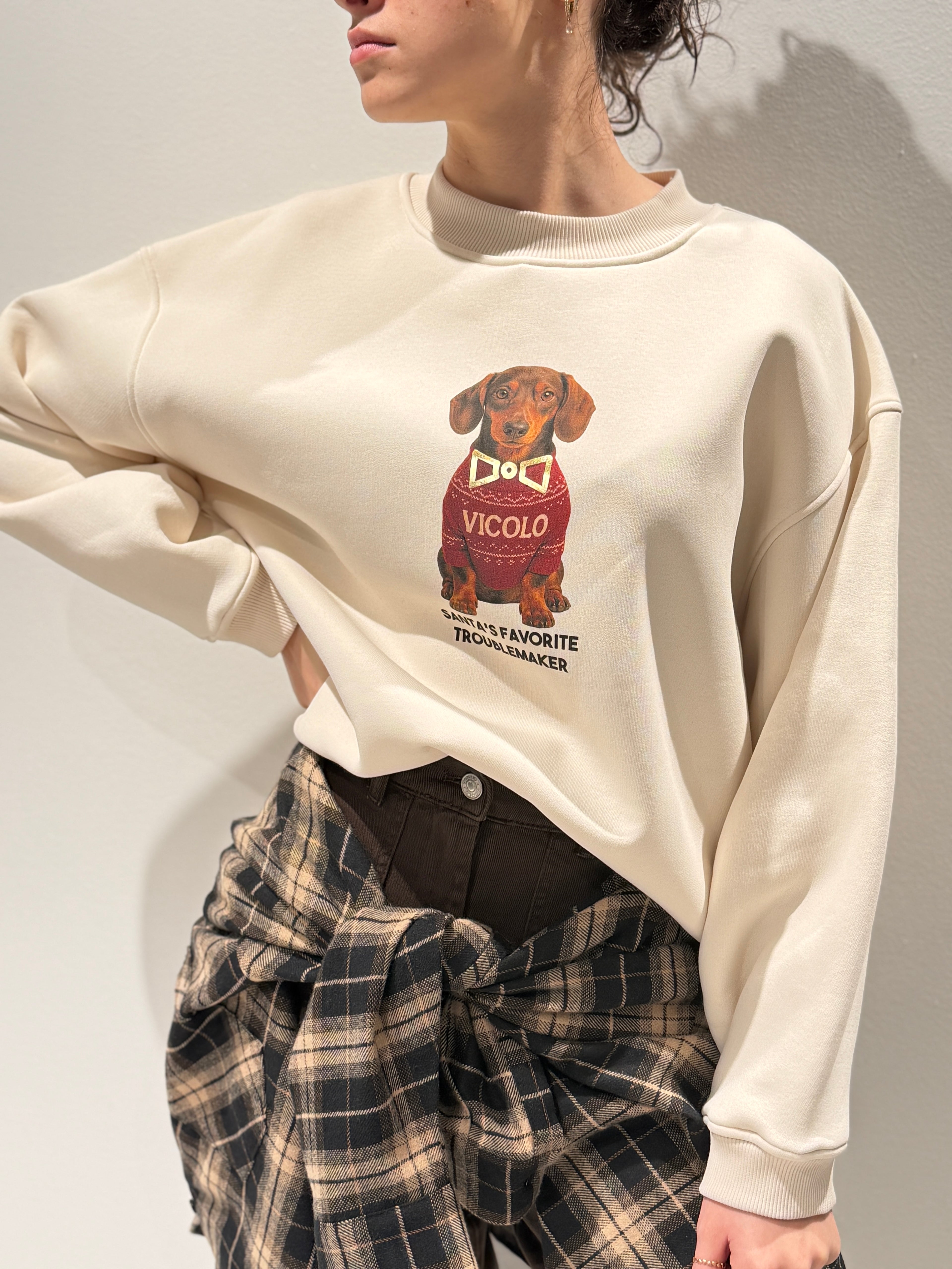 Felpa stampa Cagnolini