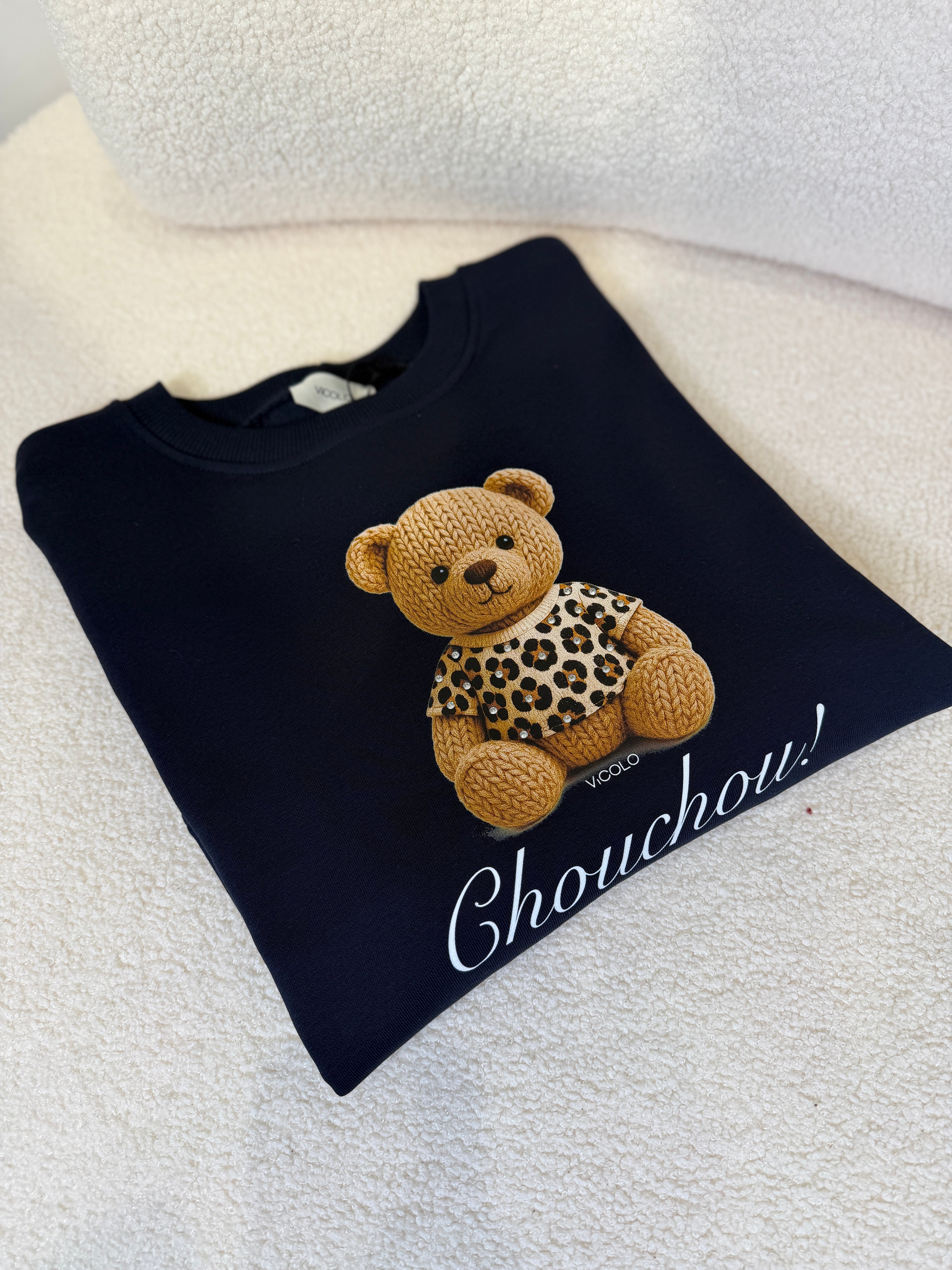 Felpa Stampa Orsetto