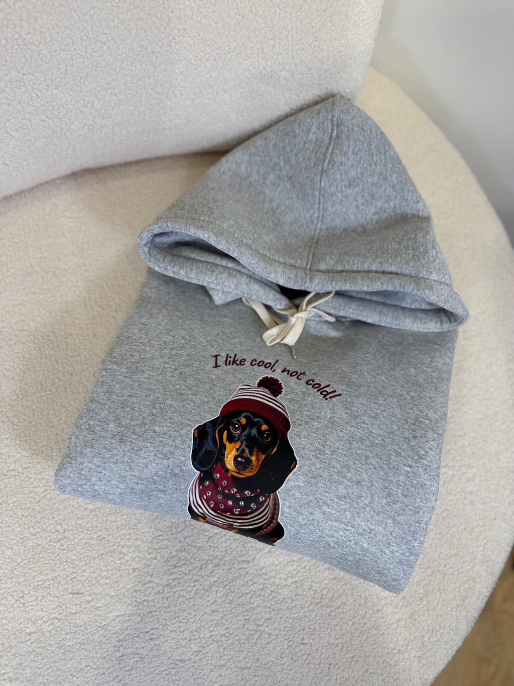 Felpa con stampa Bassotto