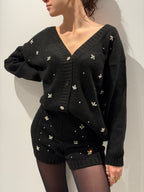 Cardigan con Strass