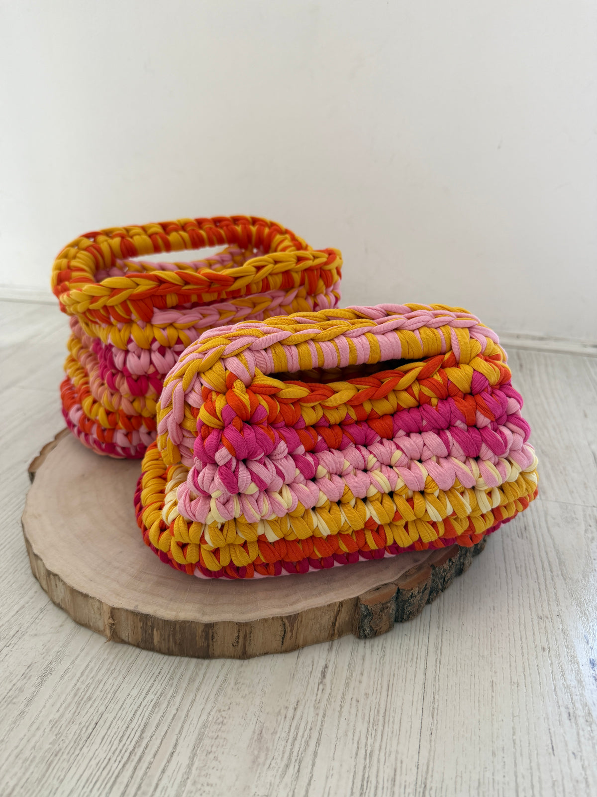 Pochette in crochet doppio filo