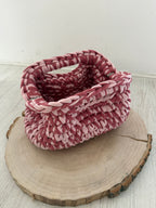 Pochette in crochet doppio filo