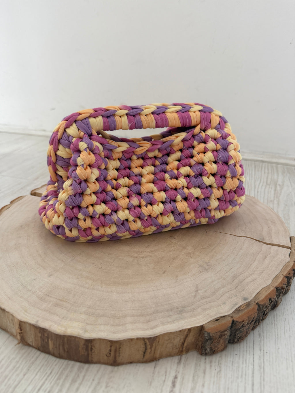 Pochette in crochet multicolor