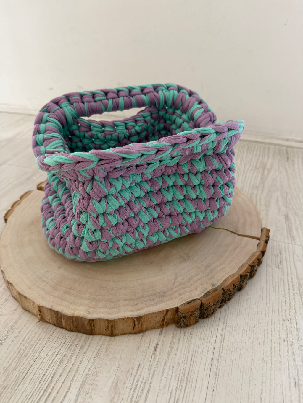 Pochette in crochet doppio filo