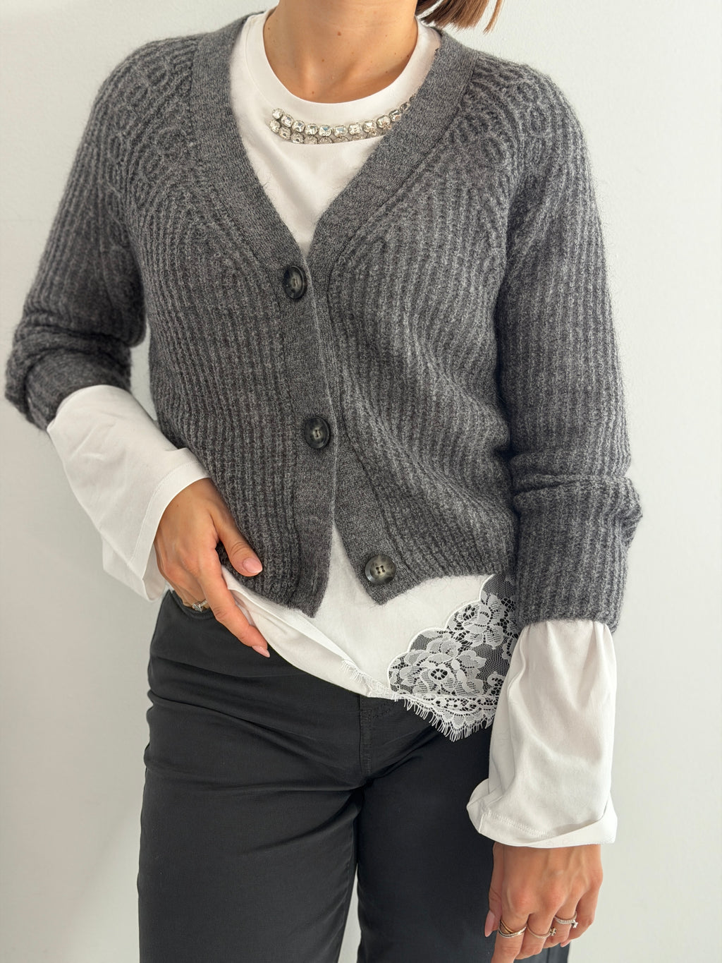 Cardigan con bottoni iBLUES