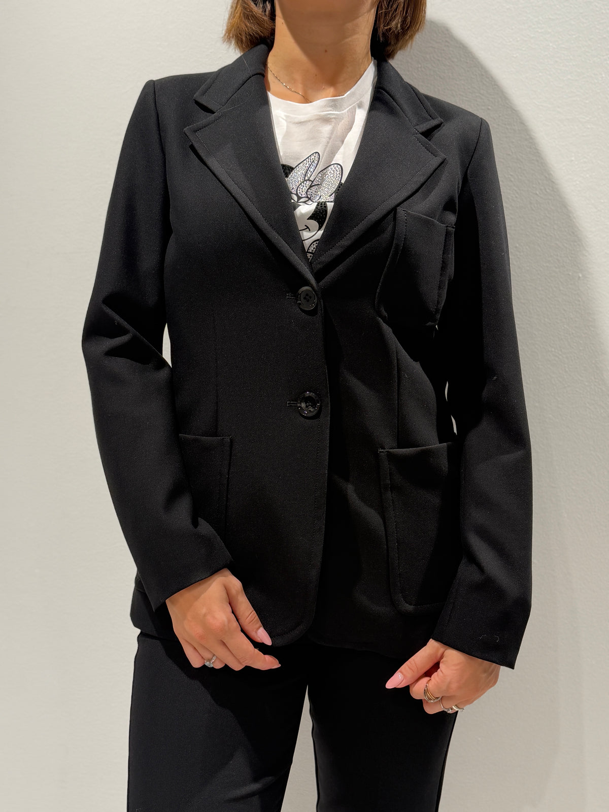 Blazer aderente monopetto