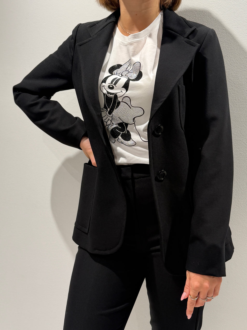 Blazer aderente monopetto