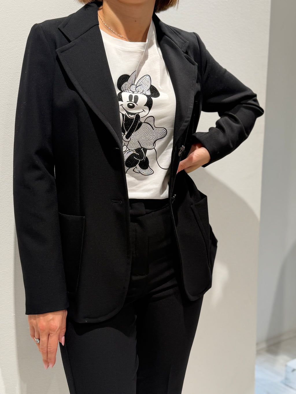 Blazer aderente monopetto