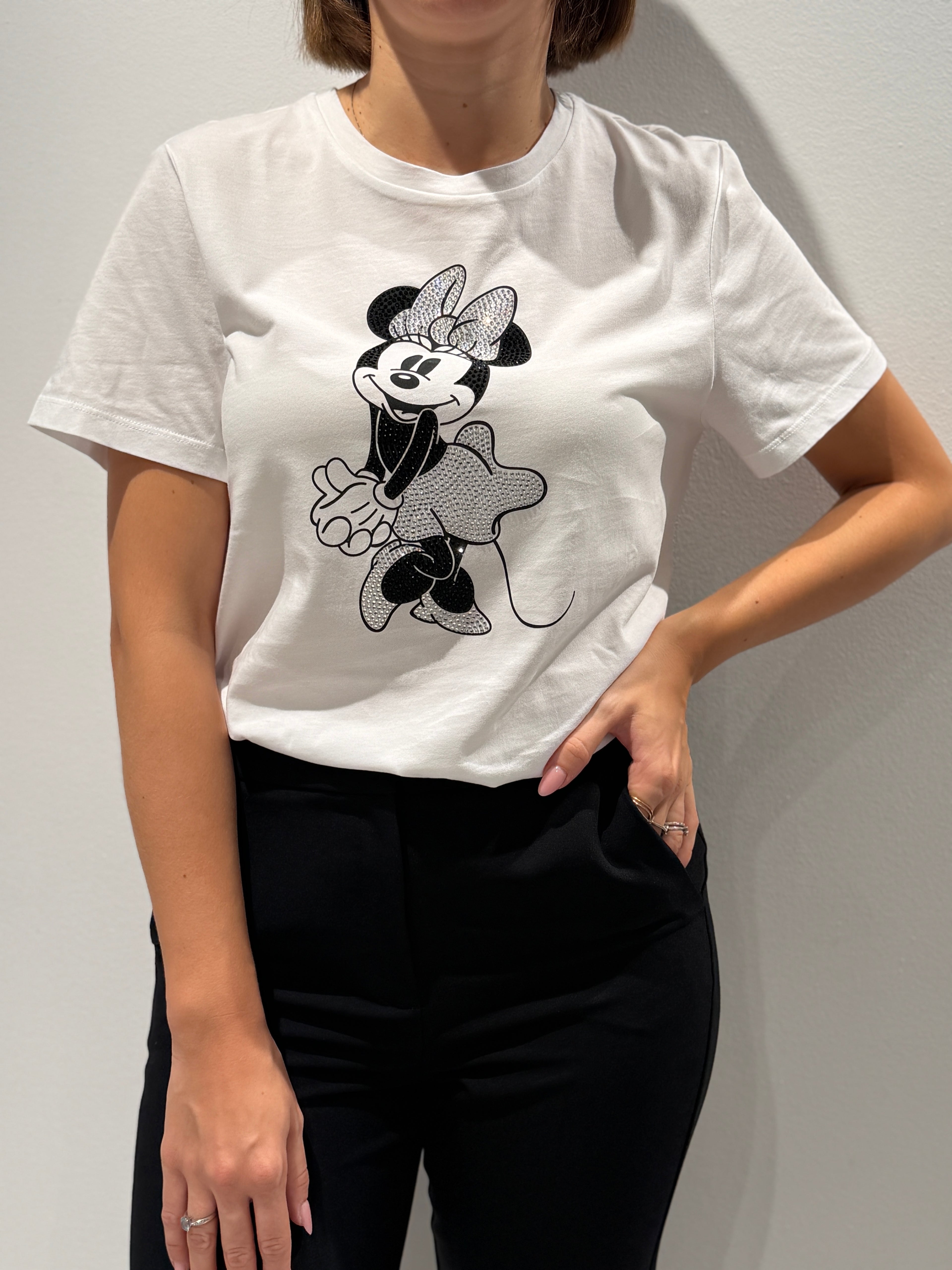 T-shirt con stampa Minnie Liu Jo
