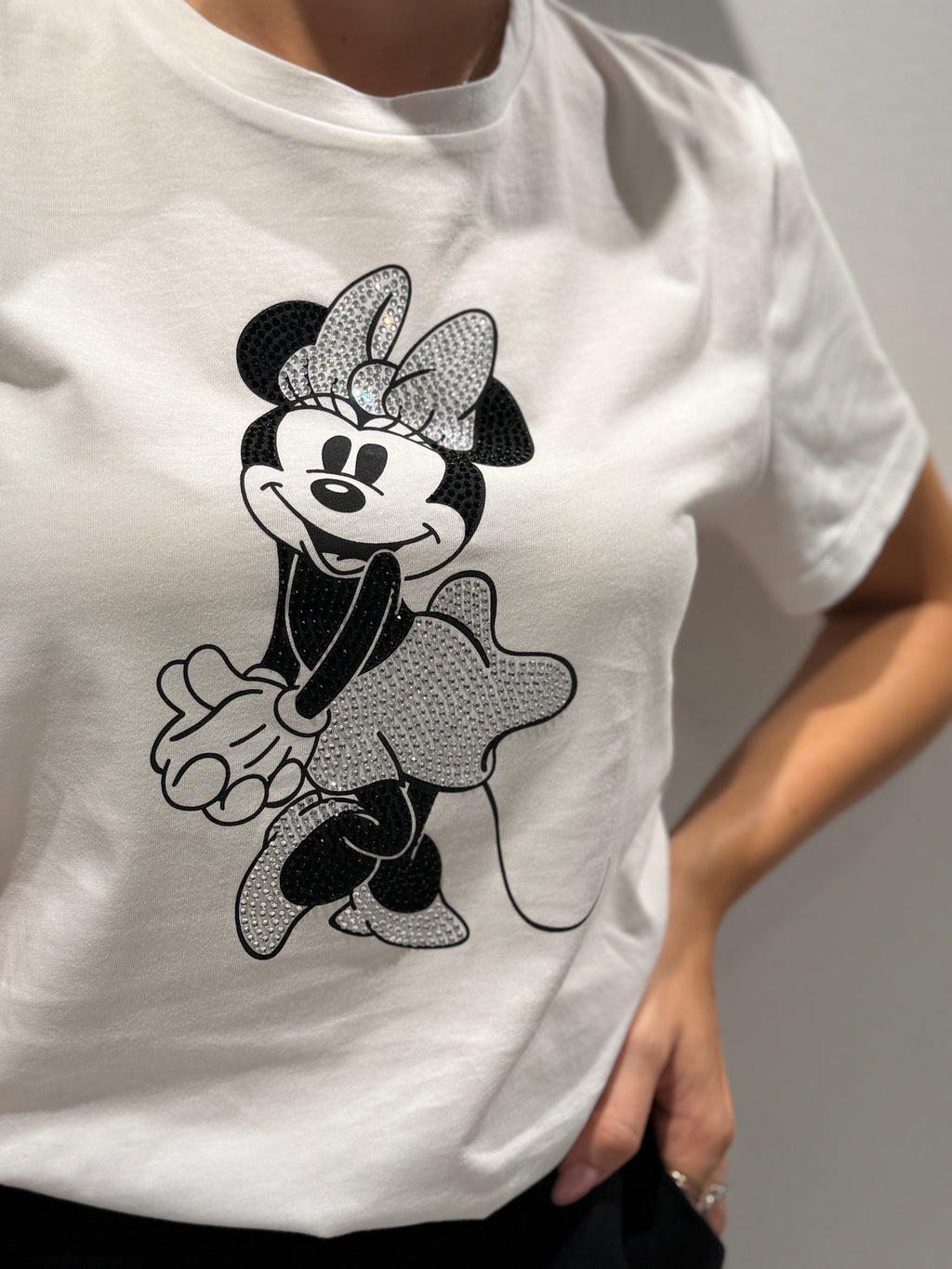 T-shirt con stampa Minnie Liu Jo