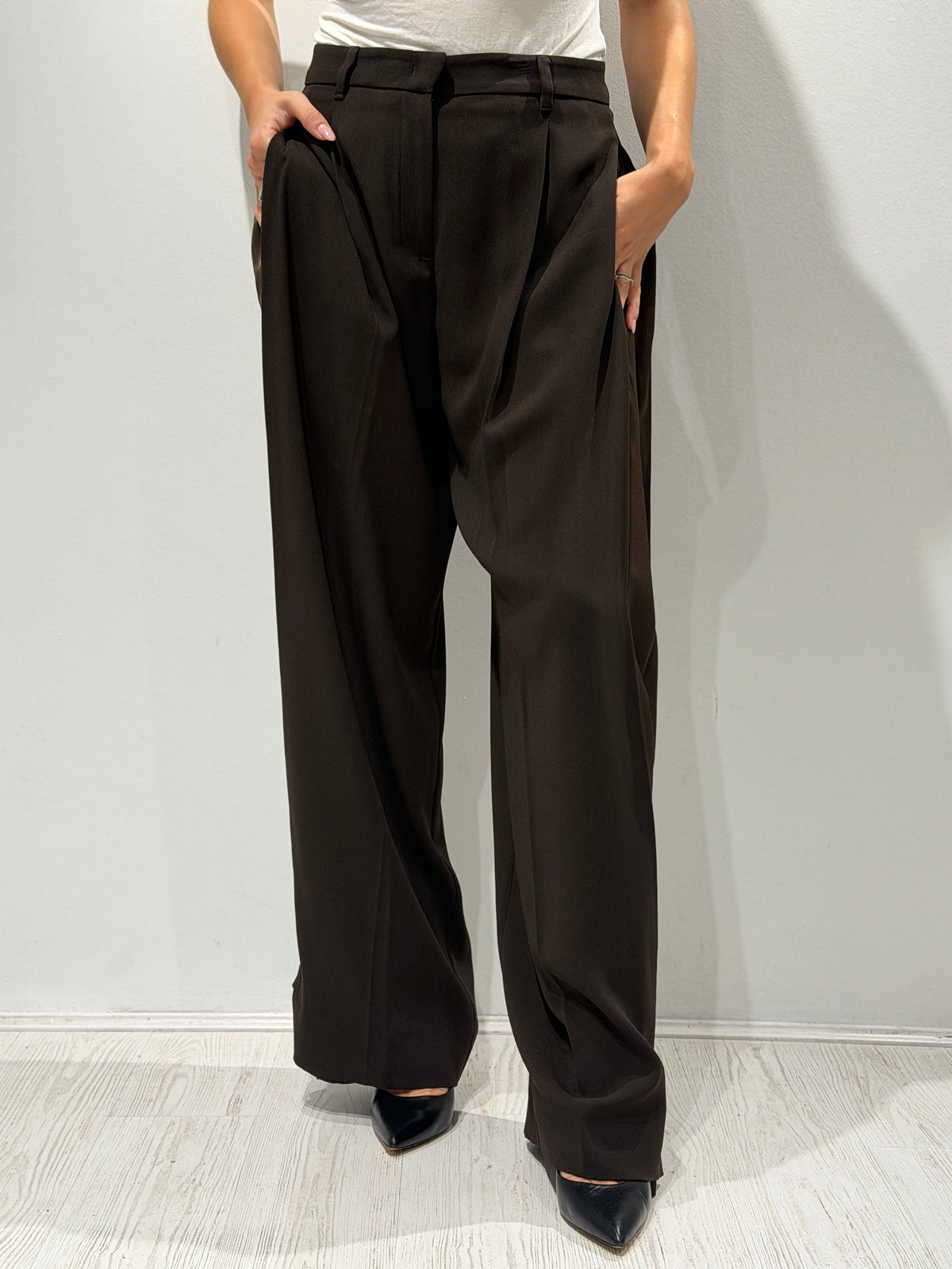 Pantalone balloon con pince