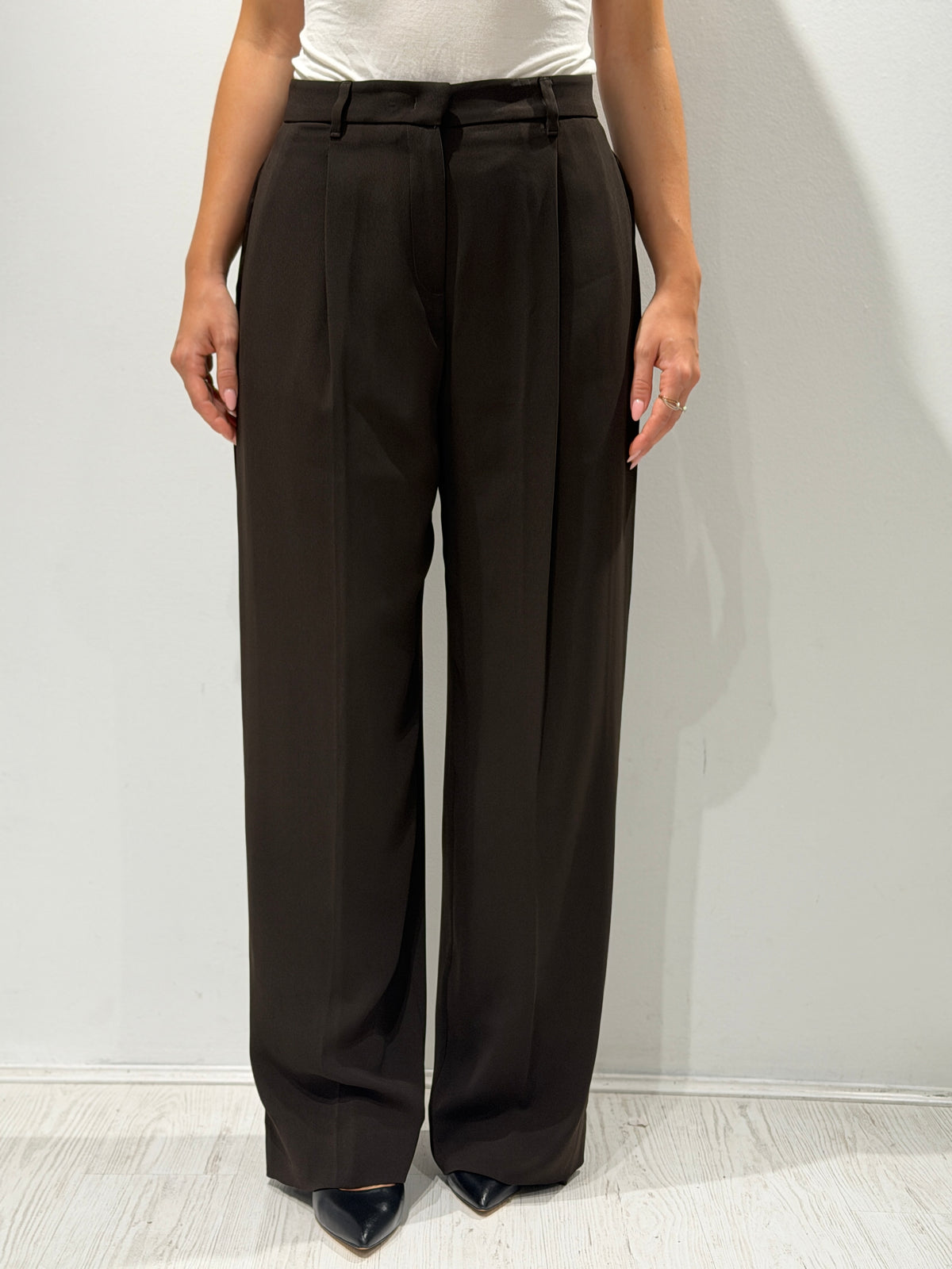 Pantalone balloon con pince