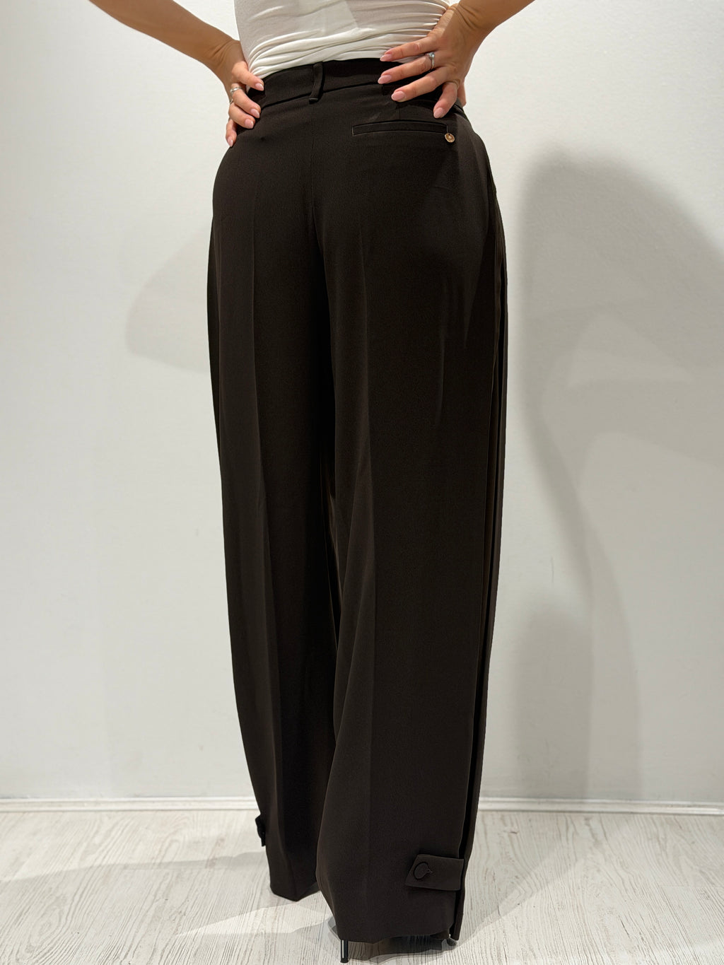 Pantalone balloon con pince