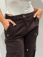 Denim cargo con tasche