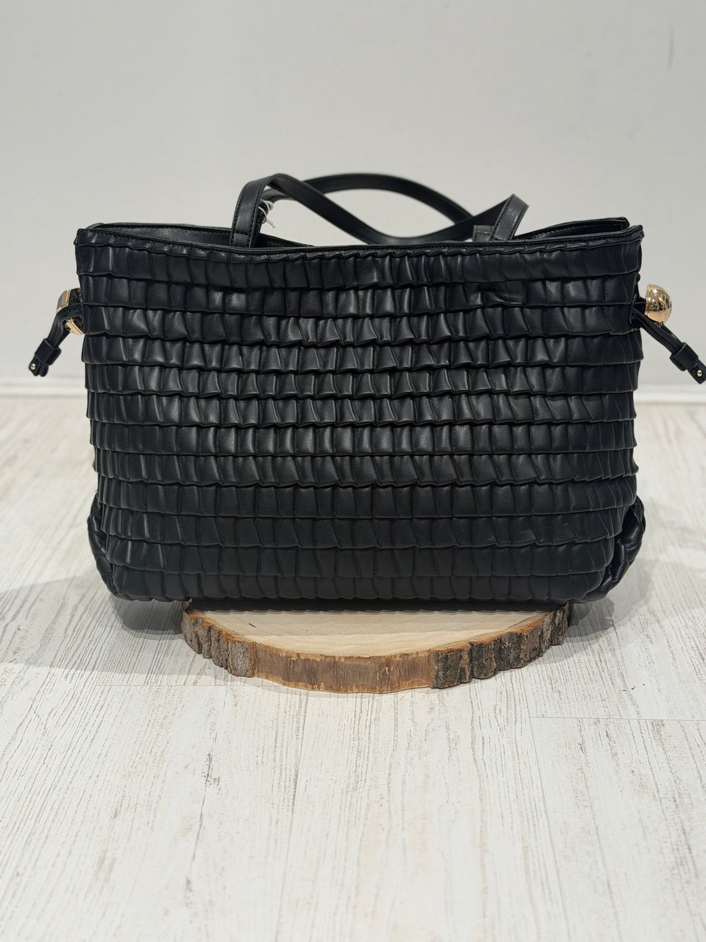 Borsa shopper goffrata grande
