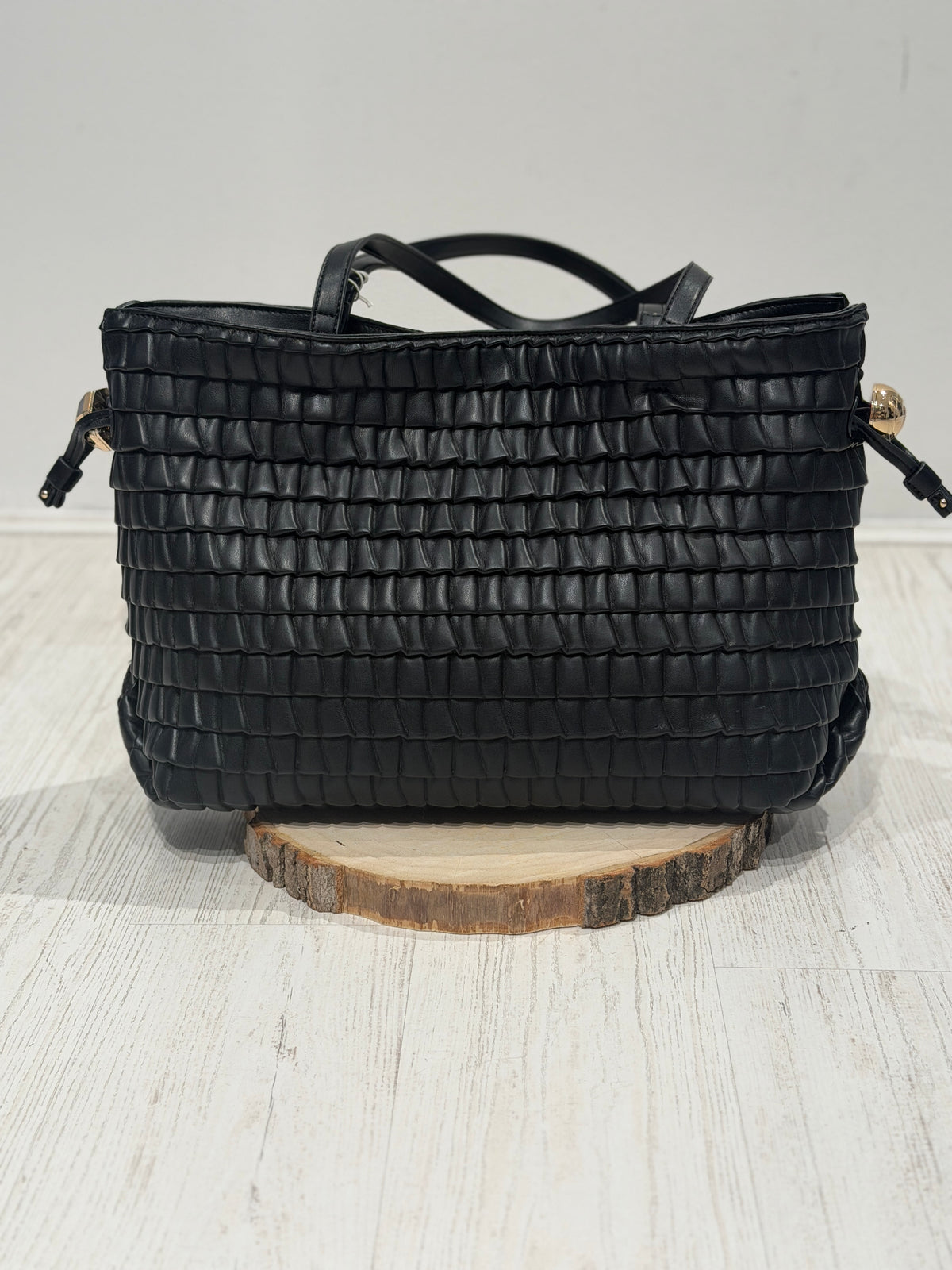 Borsa shopper goffrata grande