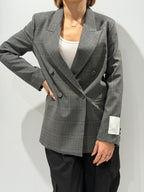 Blazer check doppio petto