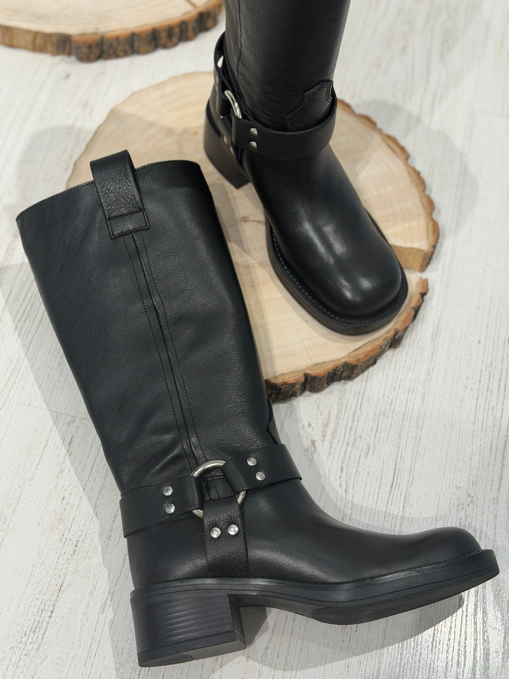 Biker in pelle