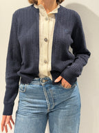 Cardigan con bottoni gioiello