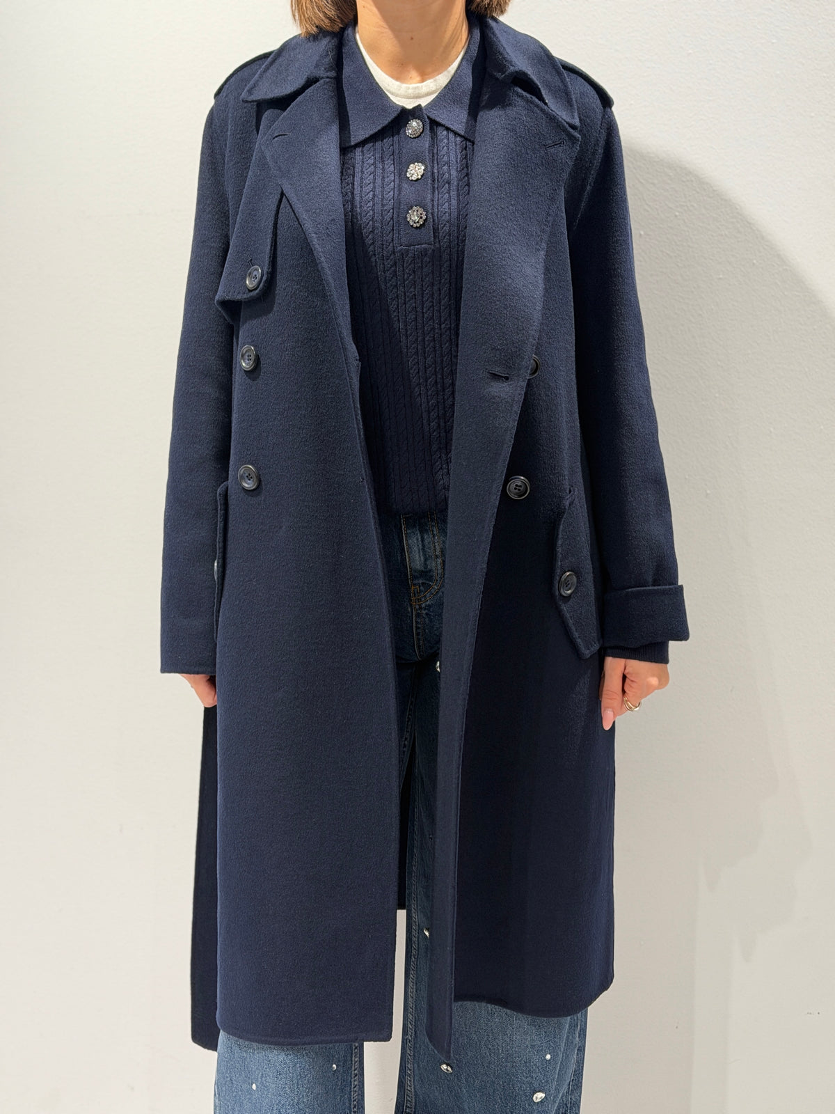 Cappotto lungo in lana