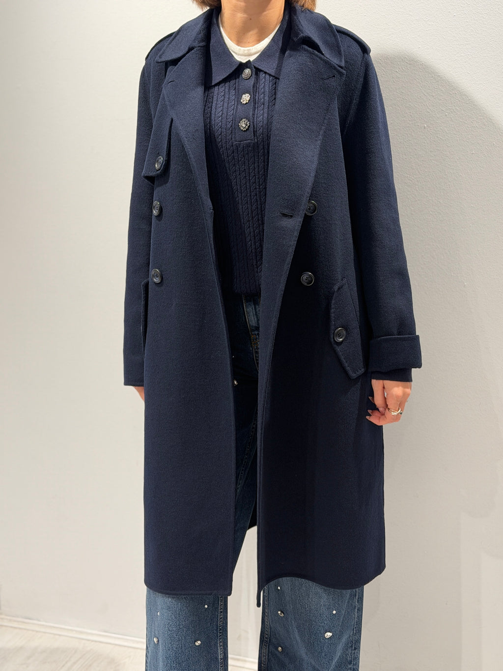 Cappotto lungo in lana