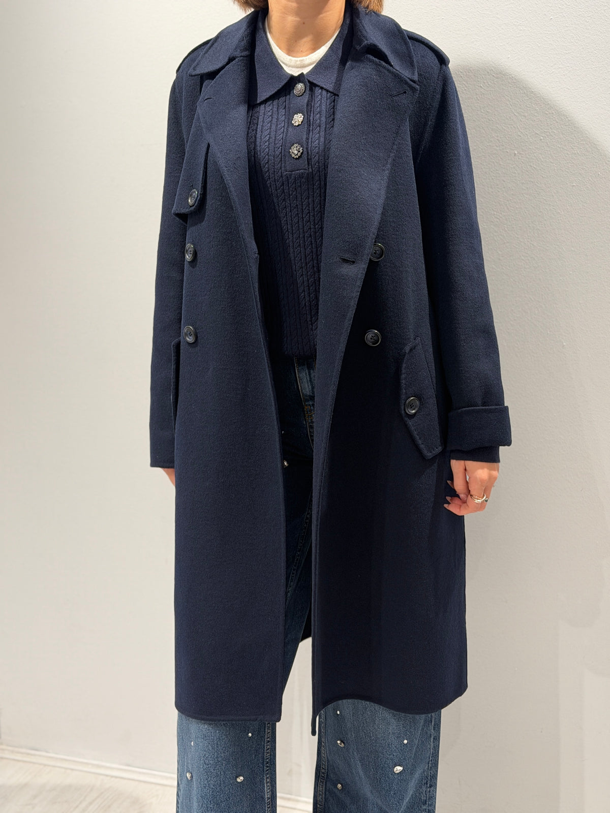 Cappotto lungo in lana
