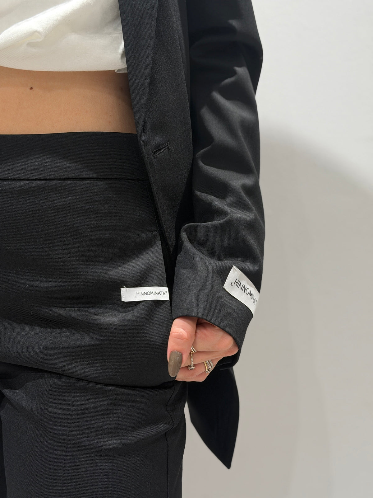 Pantalone flare in frescolana