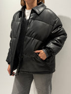 Bomber in ecopelle