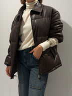 Bomber in ecopelle