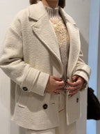 Cappotto in resca bouclé