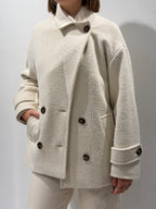 Cappotto in resca bouclé