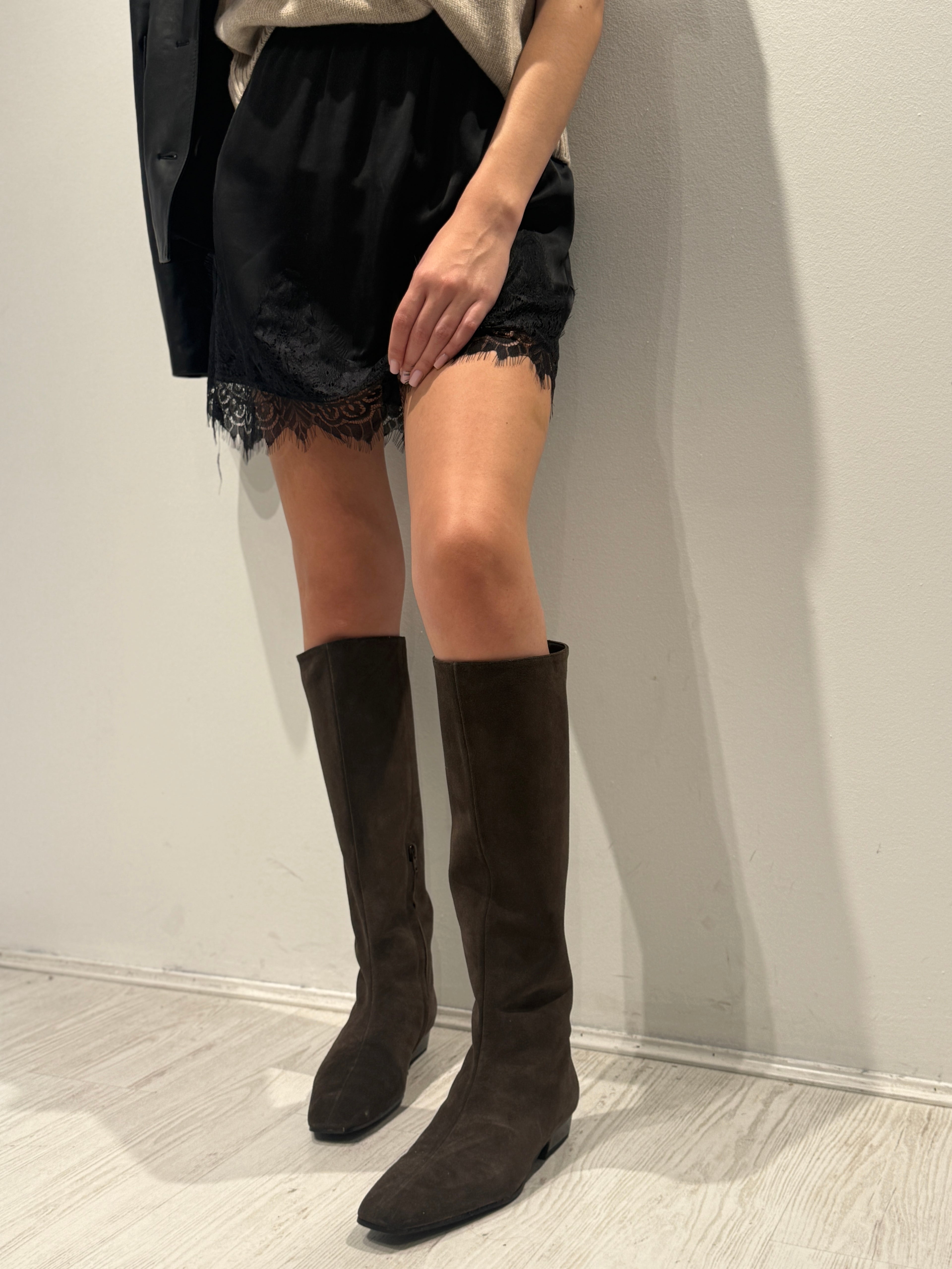 Stivale Alto in Camoscio